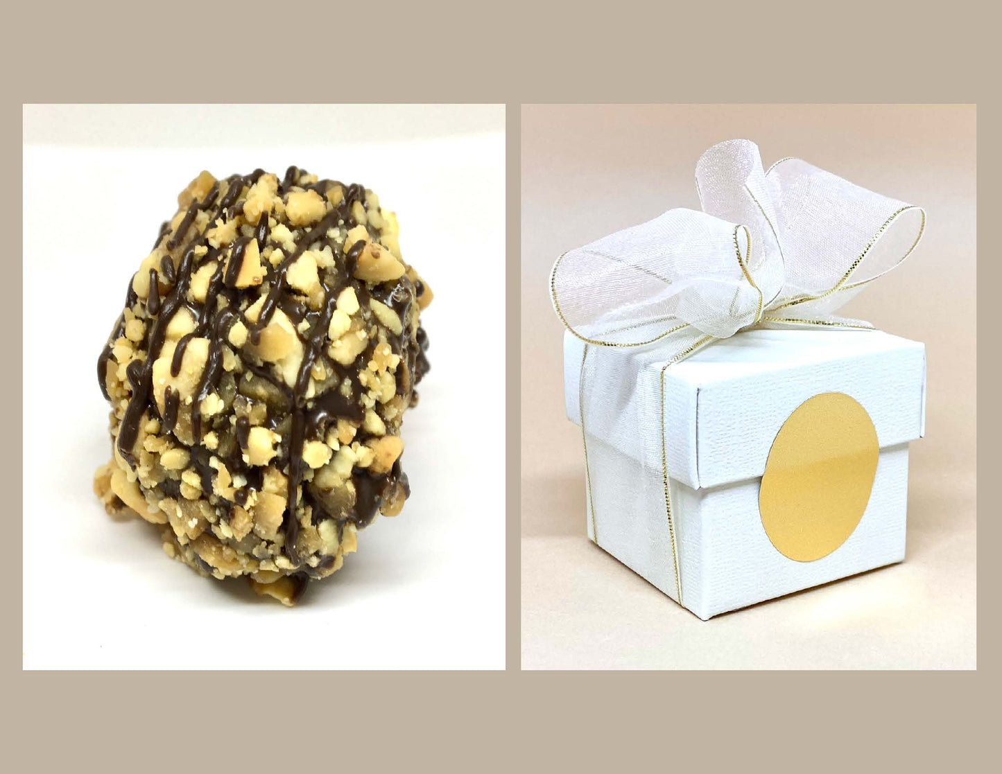 Bare-Naked Cashew Brittle Bonbons
