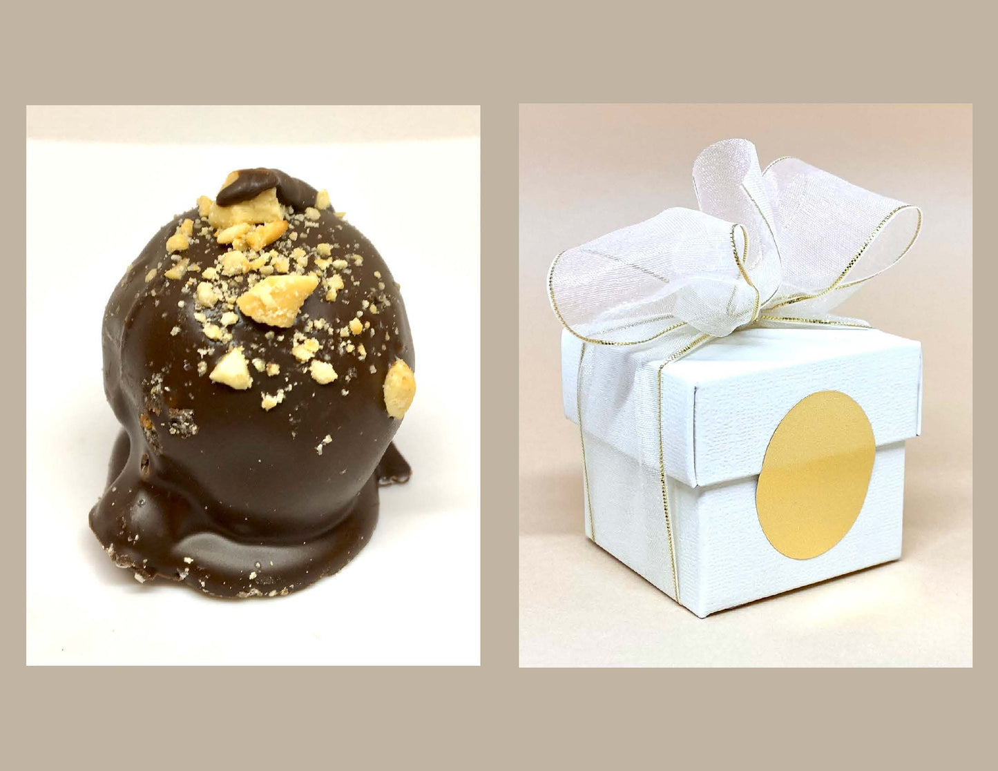 Bare-Naked Cashew Brittle Bonbons